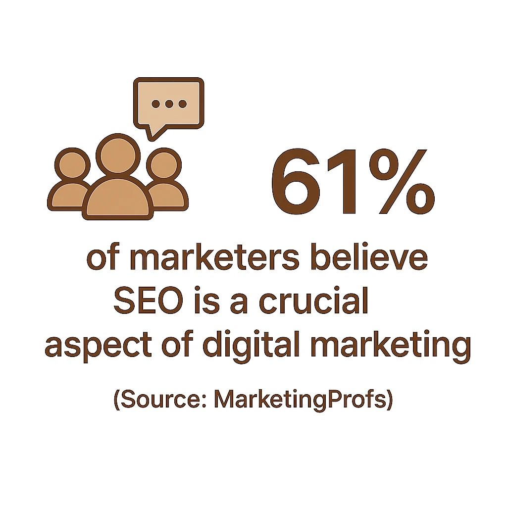 SEO importance in marketing chart